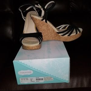 Black and Cork Wedges